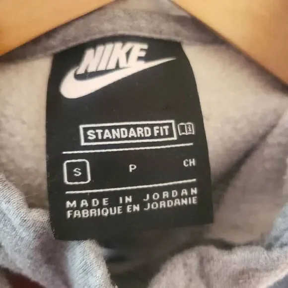 Nike Hoodie Girls Small Gray Pink Spellout Sweatshirt Sweater Hooded Pocket Yout - Picture 5 of 5